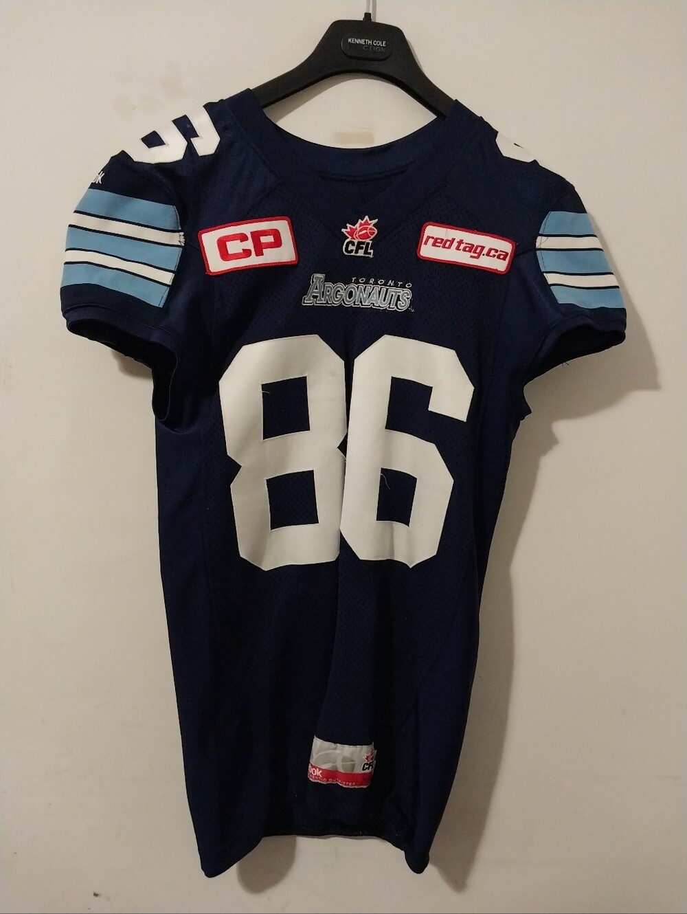 Reebok 2014 Game Issue Toronto Argonaughts Kevin Bradfield Size 42